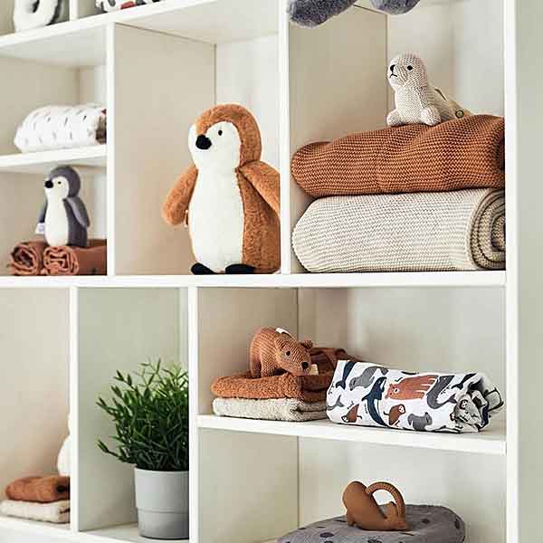 Hydrofiele multidoeken XL Polar van Jollein met pooldieren print. Zacht absorberend en multifunctioneel voor inbakeren badderen en onderweg. Set van 2