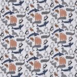 Hydrofiele multidoeken XL Polar van Jollein met pooldieren print. Zacht absorberend en multifunctioneel voor inbakeren badderen en onderweg. Set van 2