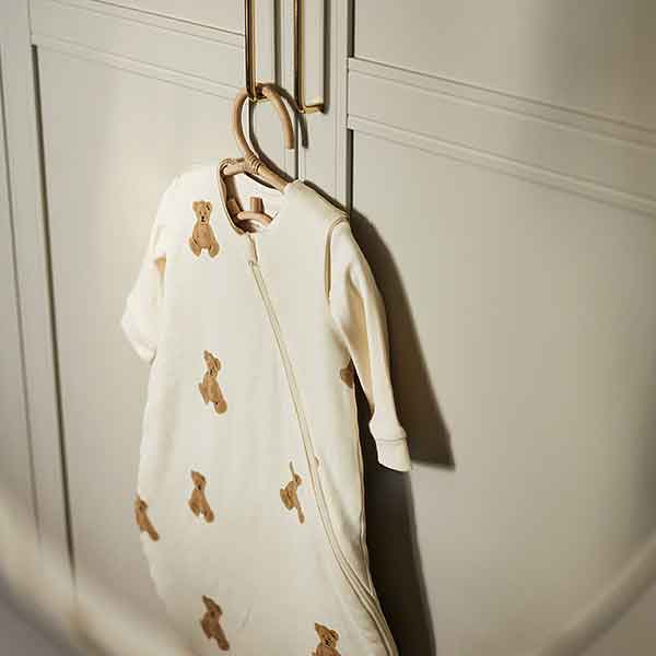 4 seizoenen slaapzak Teddy Bear met zachte beertjesprint en verstelbare TOG waardes voor baby’s