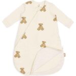 4 seizoenen slaapzak Teddy Bear met zachte beertjesprint en verstelbare TOG waardes voor baby’s
