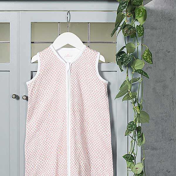 ersey katoenen slaapzak Snake Pale Pink van Jollein maat 110