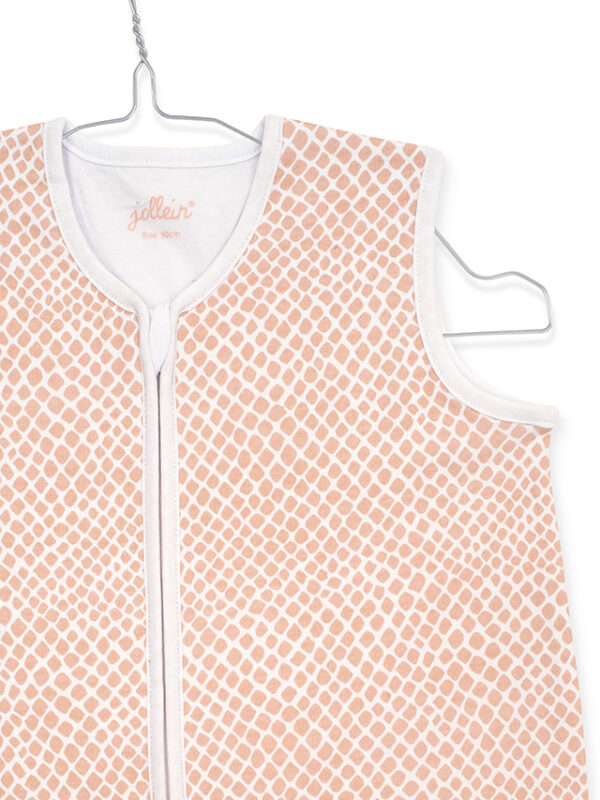 ersey katoenen slaapzak Snake Pale Pink van Jollein maat 110