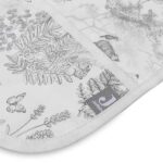 Waterproof slab met mouw Pimpelmees Forest Animals van Jollein met bosdieren print en opvangbakje