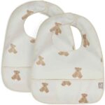 Waterproof slab Teddy Bear met opvangrand en beertjesprint van Jollein