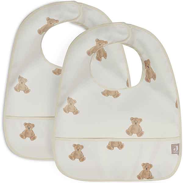 Waterproof slab Teddy Bear met opvangrand en beertjesprint van Jollein