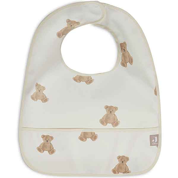 Waterproof slab Teddy Bear met opvangrand en beertjesprint van Jollein