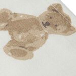 Hydrofiele monddoekjes Teddy Bear met beertjesprint in ivory tint van Jollein