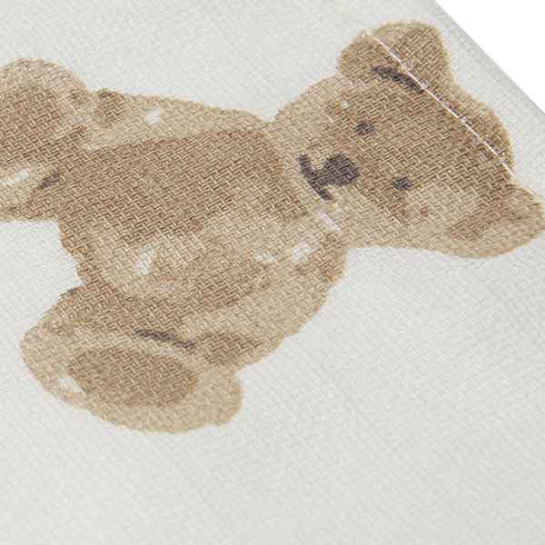 Hydrofiele monddoekjes Teddy Bear met beertjesprint in ivory tint van Jollein