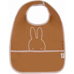 Waterproof slabben set Miffy Peekaboo wild rose van Jollein met twee slabben en opvangbakje