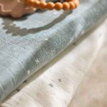 Hydrofiele washandjes Twinkling Sea Green van Jollein in sea green kleur met subtiele sterren print gemaakt van zachte hydrofiele stof