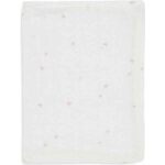 Hydrofiele washandjes Twinkling Wild Rose van Jollein in wild rose kleur met subtiele sterren print van zachte hydrofiele stof