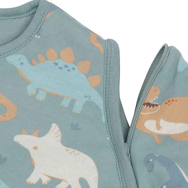 Jollein babyslaapzak Roarsome met dinosaurus print en afritsbare mouwen