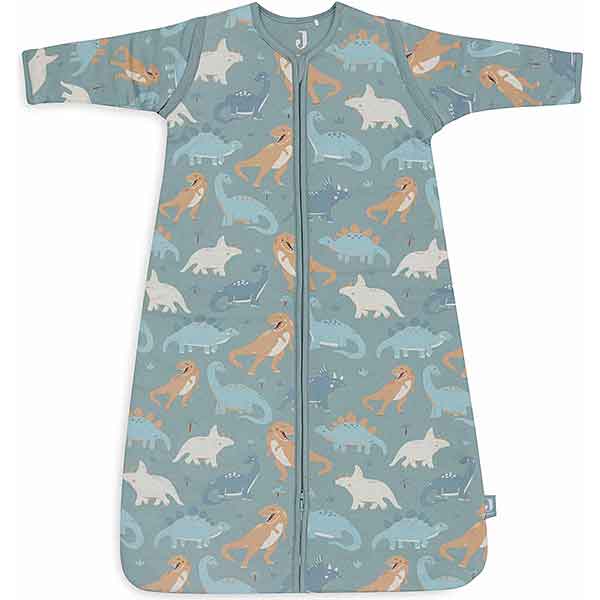 Jollein babyslaapzak Roarsome met dinosaurus print en afritsbare mouwen