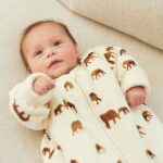 Jollein winterslaapzak Savannah 90 cm met afritsbare mouwen en olifantenprint