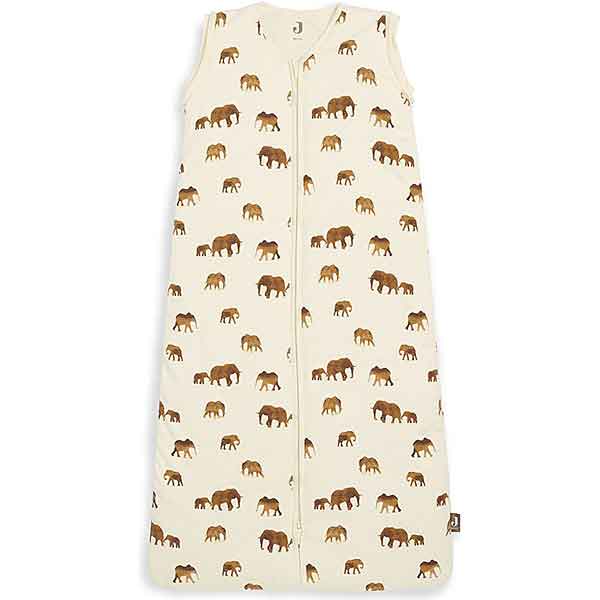 Jollein winterslaapzak Savannah 90 cm met afritsbare mouwen en olifantenprint