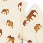 Jollein winterslaapzak Savannah 90 cm met afritsbare mouwen en olifantenprint