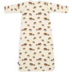 Jollein winterslaapzak Savannah 90 cm met afritsbare mouwen en olifantenprint