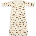 Jollein winterslaapzak Savannah 90 cm met afritsbare mouwen en olifantenprint