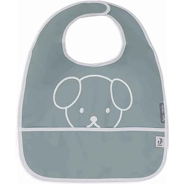 Jollein x Nijntje waterproof slabben Peekaboo sea green set van twee met opvangbakje