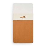Jollein laken Savannah crème met olifantenprint gecombineerd met dekentje