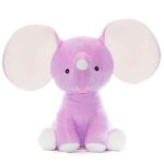 Lavendelkleurige Lavender Dumble olifant knuffel van Cubbies met grote oren slurf en zachte uitstraling