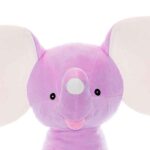 Lavendelkleurige Lavender Dumble olifant knuffel van Cubbies met grote oren slurf en zachte uitstraling