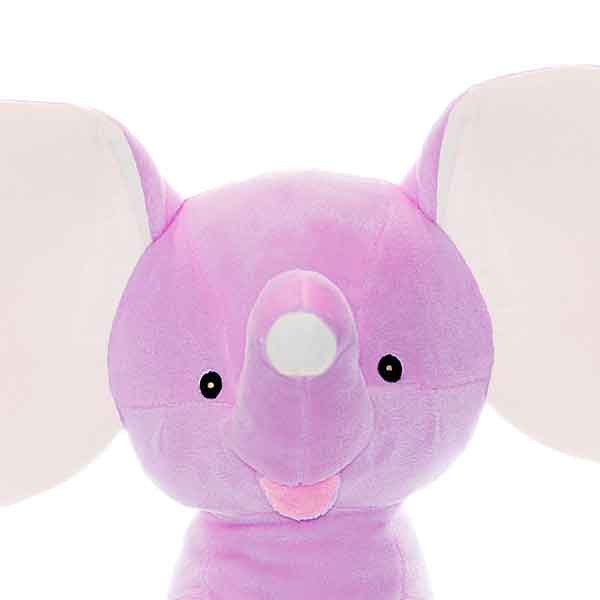 Lavendelkleurige Lavender Dumble olifant knuffel van Cubbies met grote oren slurf en zachte uitstraling
