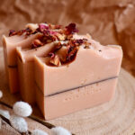 Handgemaakte Choice Flower Blossom zeep met bloemen en roze tinten