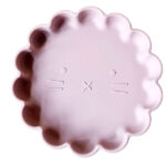 Zachtroze siliconen leeuwenbord met zuignap van Rammelaartje