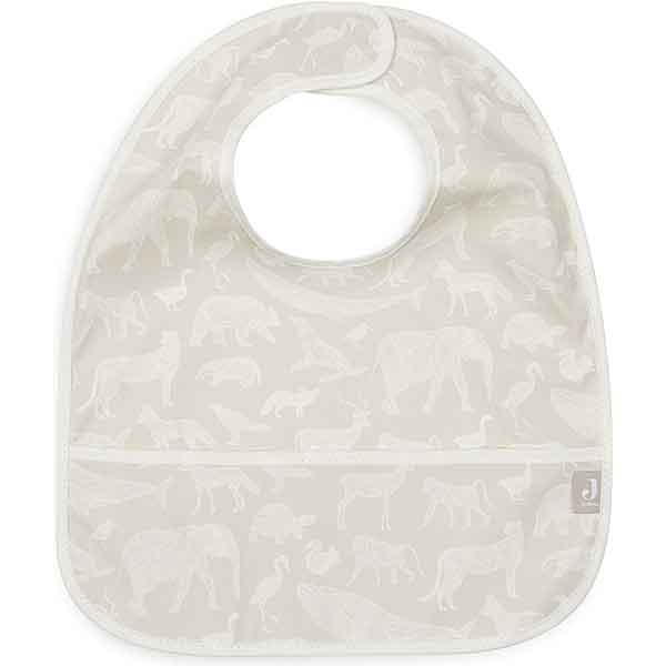 Jollein waterproof slab Animals Nougat met dierenprint en waterafstotend materiaal