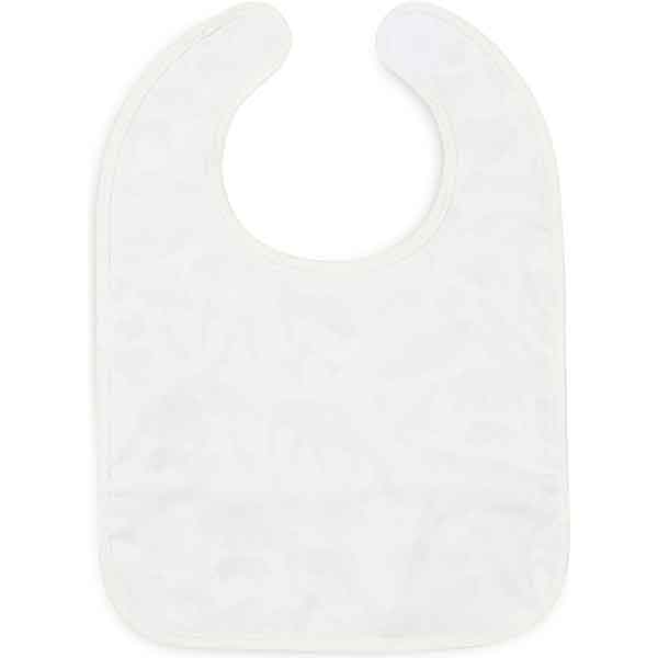 Waterproof baby slab Animals print olive green met klittenbandsluiting