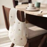 Jollein waterproof slab Rosehip set van 2 met zachte print en waterafstotend materiaal