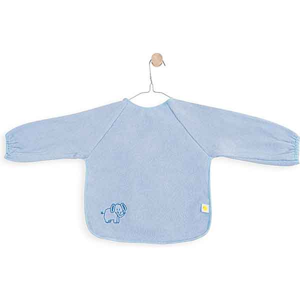 Little Lemonade slab met mouwen baby blue van badstof met afneembare PEVA binnenkant