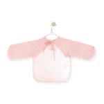 Little Lemonade slab met mouwen soft pink van badstof met afneembare PEVA binnenkant