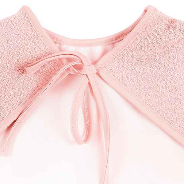 Little Lemonade slab met mouwen soft pink van badstof met afneembare PEVA binnenkant