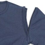 Jollein babyslaapzak Jeans Blue Basic Stripe maat met afritsbare mouwen