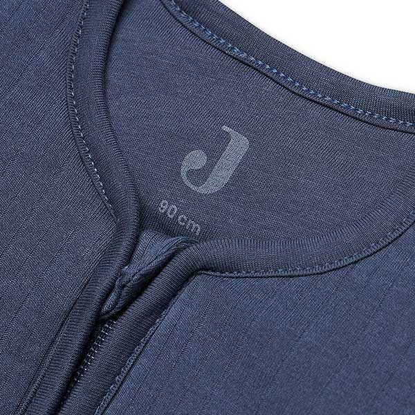 Jollein babyslaapzak Jeans Blue Basic Stripe maat met afritsbare mouwen