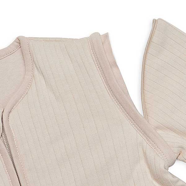 Jollein babyslaapzak Nougat Basic Stripe maat 110 cm met afritsbare mouwen