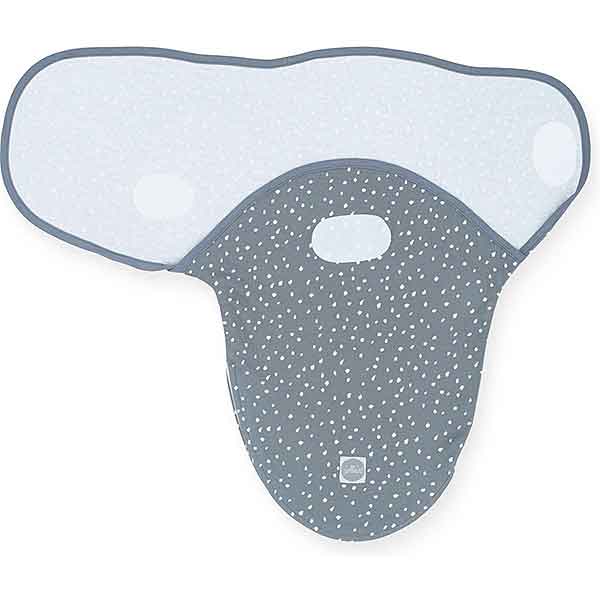 Jollein inbakerdoek Spickle Grey 0-3 maanden van zachte jersey met spikkeltjesprint