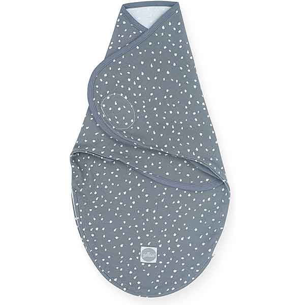 Jollein inbakerdoek Spickle Grey 0-3 maanden van zachte jersey met spikkeltjesprint