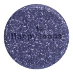 HappySoaps Bright Violet Shampoo Bar in kartonnen verpakking met paarse reinigende bar zichtbaar