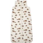Jollein zomerslaapzak Savannah mouwloos met crèmekleurige olifantenprint
