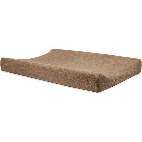 Badstof aankleedkussenhoes 50 x 70 cm in warme kleur met zachte absorberende stof voor comfortabel verschonen