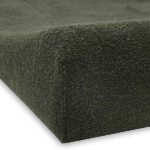 Badstof aankleedkussenhoes Leaf Green 50 x 70 cm met zachte absorberende stof en rustige groene uitstraling voor comfortabel verschonen