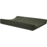 Badstof aankleedkussenhoes Leaf Green 50 x 70 cm met zachte absorberende stof en rustige groene uitstraling voor comfortabel verschonen