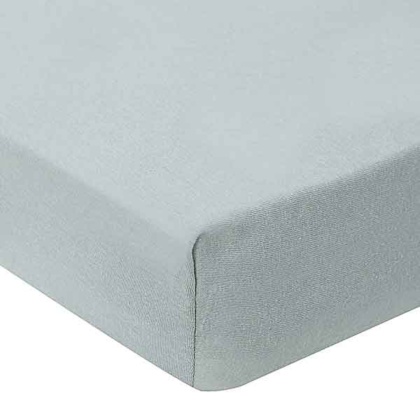 Hoeslaken jersey katoen Sea Green geschikt voor baby matrassen 40 50 x 80 90 cm met zachte rekbare stof
