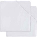 Badstof aankleedkussenhoezen White van Jollein set van 2 stuks 50 x 70 cm Basics collectie