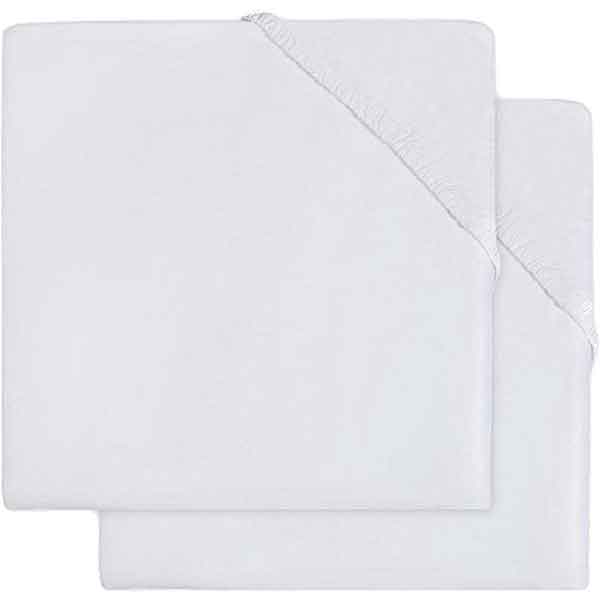Badstof aankleedkussenhoezen White van Jollein set van 2 stuks 50 x 70 cm Basics collectie