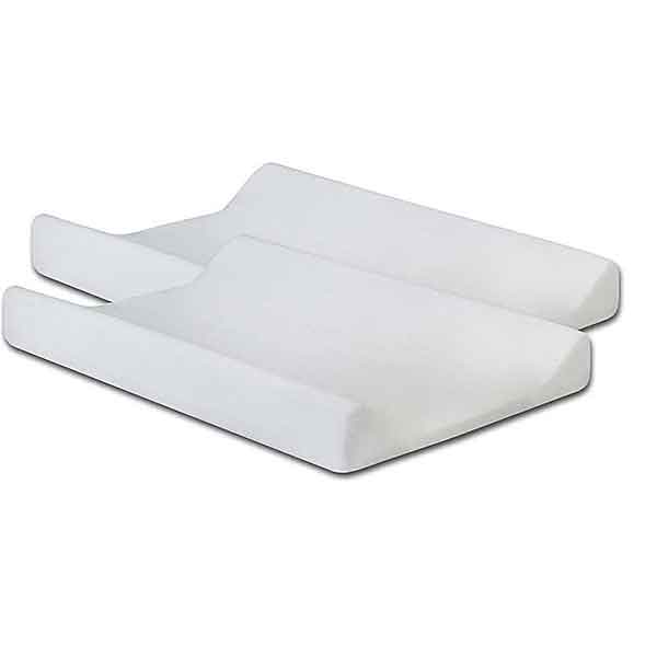 Badstof aankleedkussenhoezen White van Jollein set van 2 stuks 50 x 70 cm Basics collectie