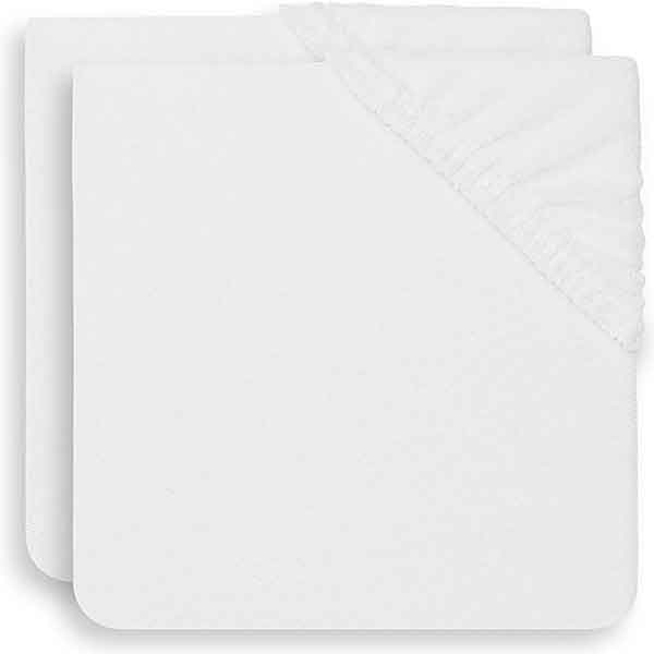 Badstof aankleedkussenhoezen White van Jollein set van 2 stuks 50 x 70 cm Basics collectie